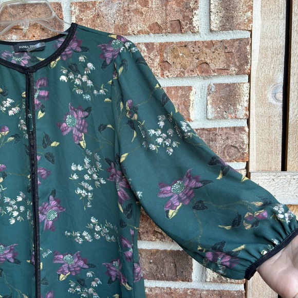 Ívanka trump Green Floral Print Women Top - Picture 3 of 6